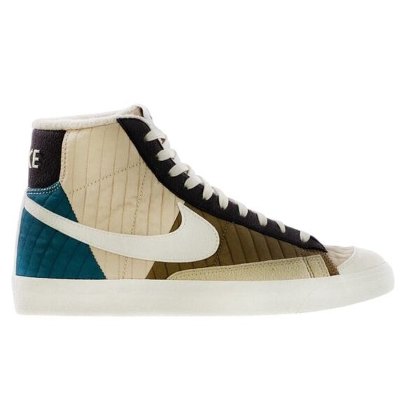 Nike Mens Quilted Sail Brown Kelp BLAZER MID 77 Lx PREMIUM “Toasty” Sneaker/Shoe - Picture 3 of 16